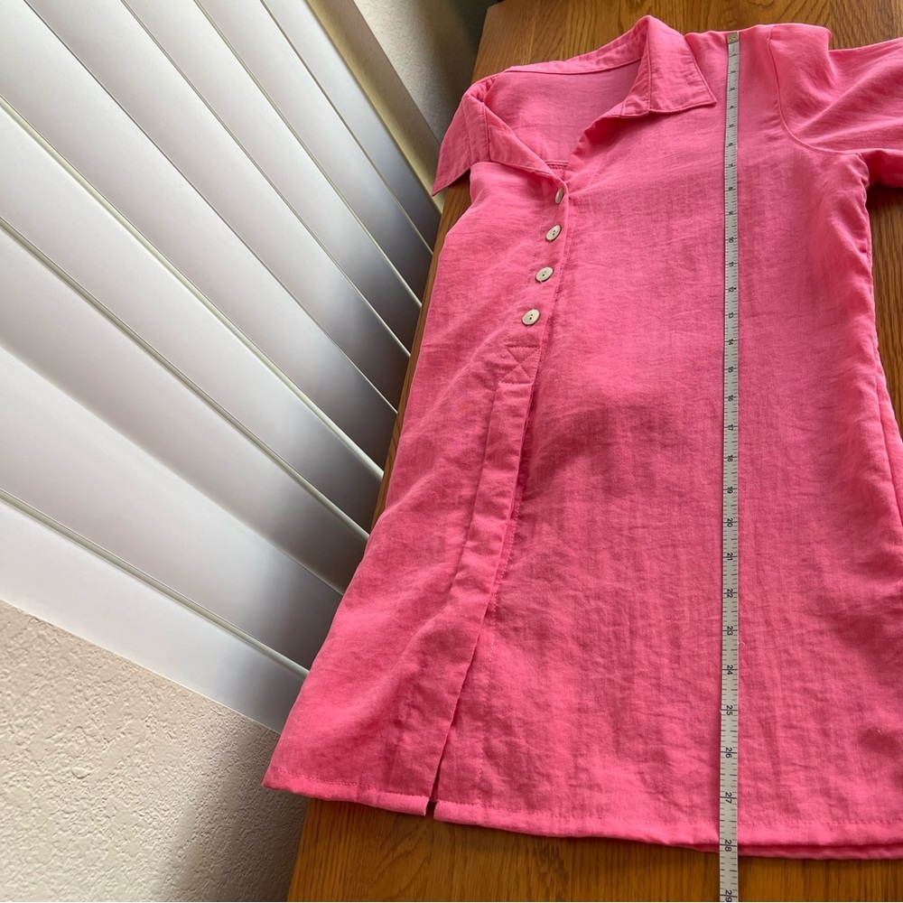 Fridaze Eleanor Linen Blouse Pink Size S - Picture 13 of 15